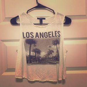 Los Angeles crop muscle tank